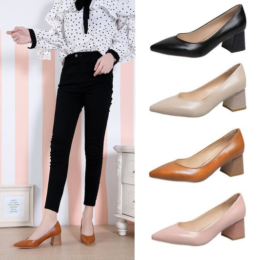 Shallow mouth sexy high heels women's shoes
