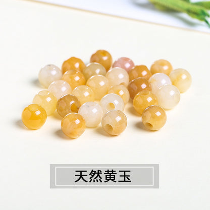 agate large hole beads DIY necklace positioning beads