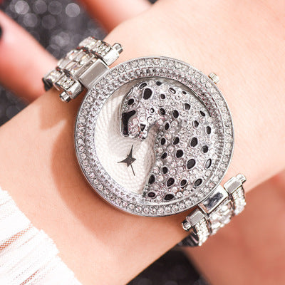 Full-Diamond Womens Watch Steel Band Classic
