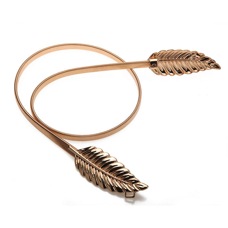 Gold Silver Leaf Belt