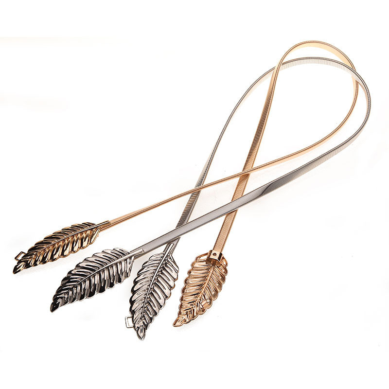 Gold Silver Leaf Belt