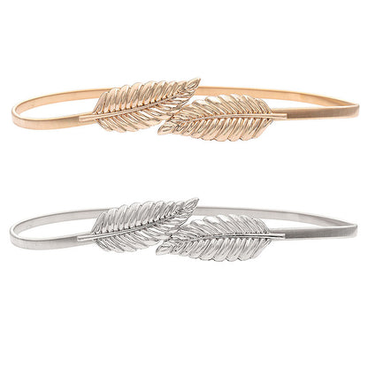 Gold Silver Leaf Belt