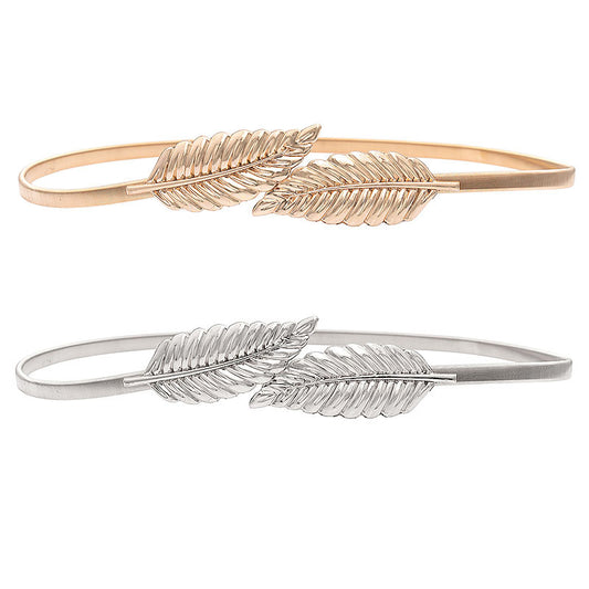 Gold Silver Leaf Belt