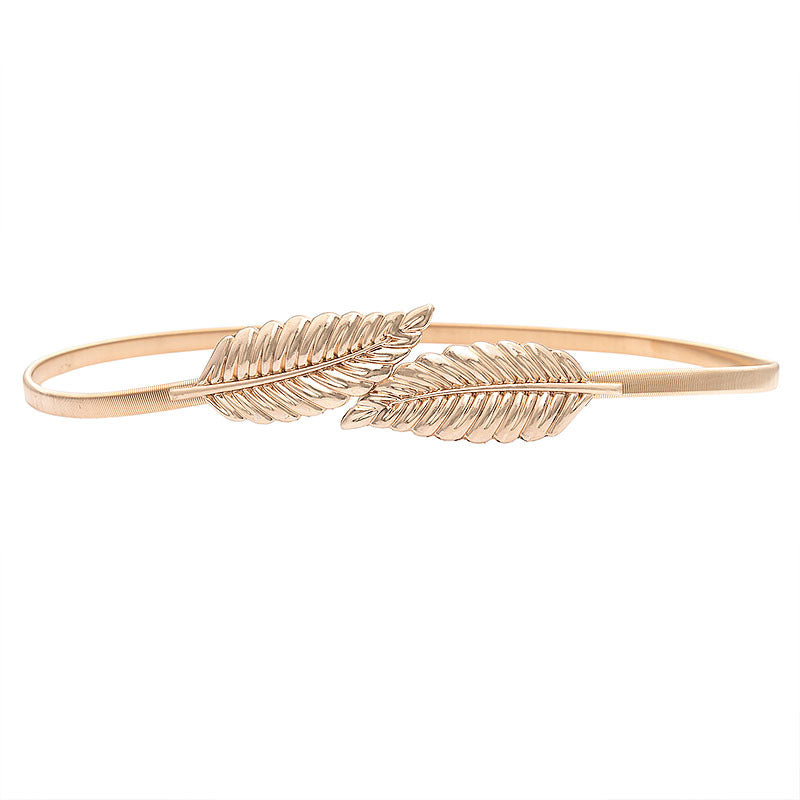 Gold Silver Leaf Belt