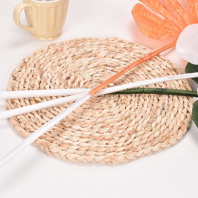 Simulated plant single leaf flower arrangement accessories