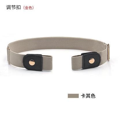 Belt buckle-free elastic belt