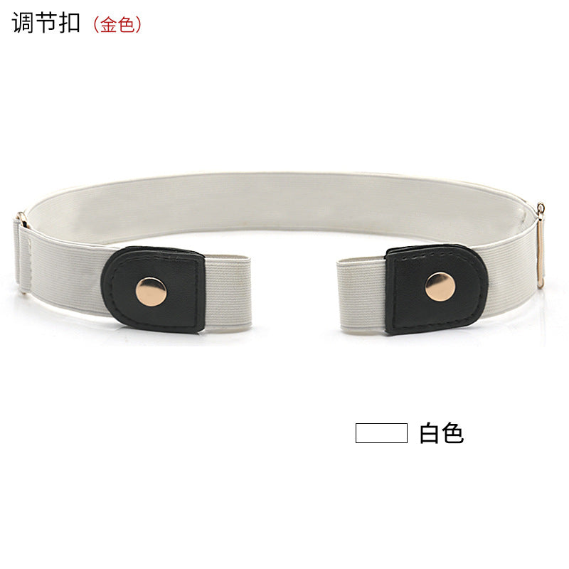 Belt buckle-free elastic belt