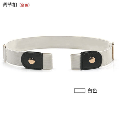 Belt buckle-free elastic belt