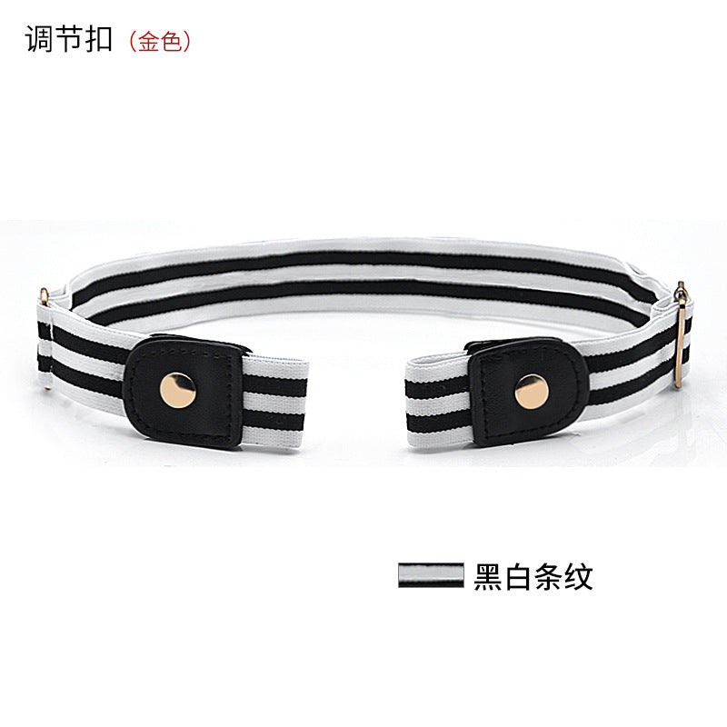 Belt buckle-free elastic belt