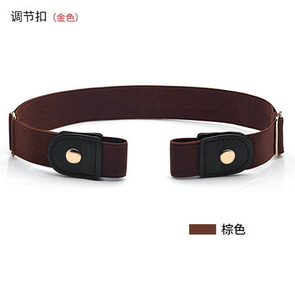 Belt buckle-free elastic belt