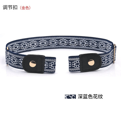 Belt buckle-free elastic belt