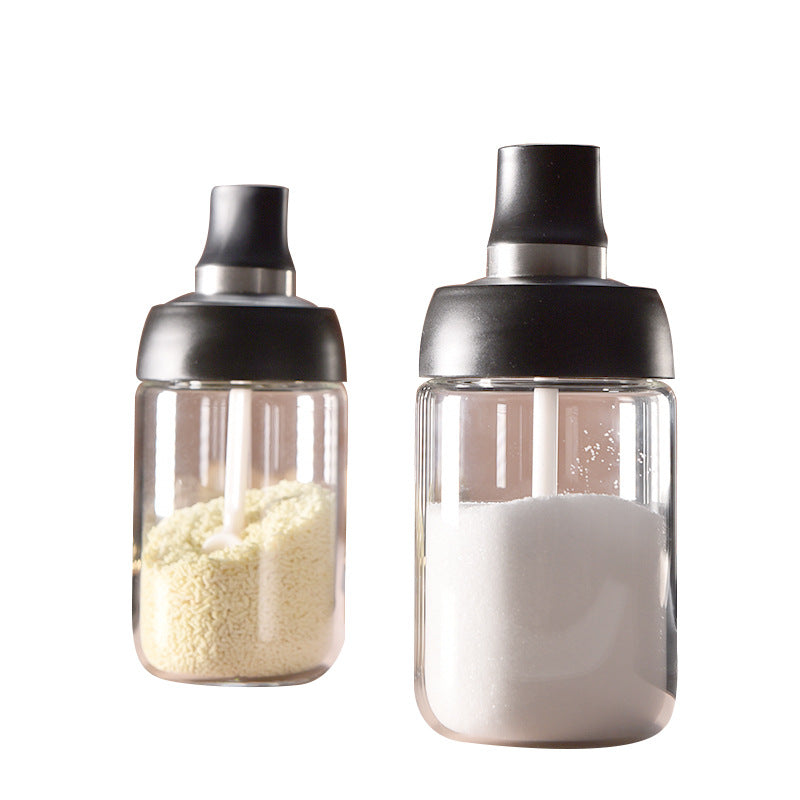 Spoon and Lid Integrated Seal Seasoning Bottle