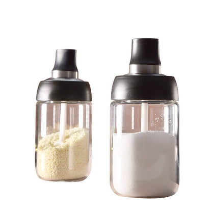 Spoon and Lid Integrated Seal Seasoning Bottle
