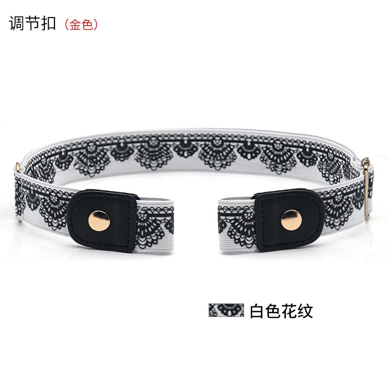 Belt buckle-free elastic belt