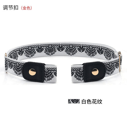 Belt buckle-free elastic belt