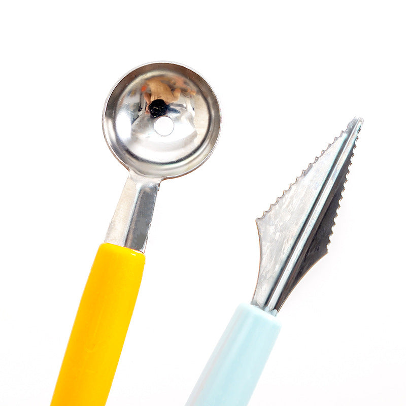 Double head stainless steel fruit platter ball digger