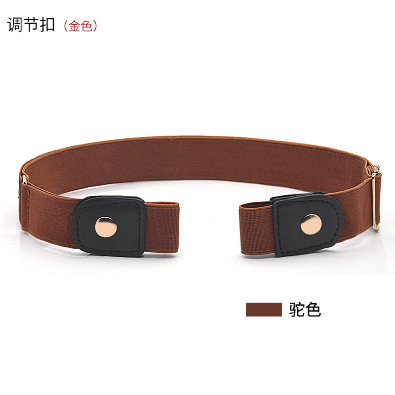 Belt buckle-free elastic belt