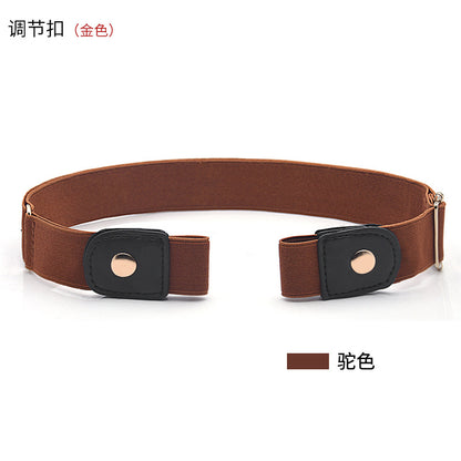 Belt buckle-free elastic belt