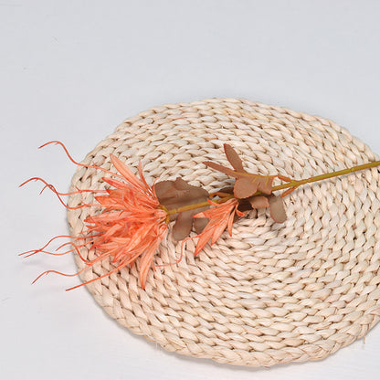 Simulación de barba de dragón de plástico Epiphyllum de una sola llama 