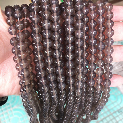 Gray agate loose beads DIY bracelet jewelry accessories