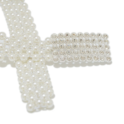 Elastic pearl thin belt wholesale