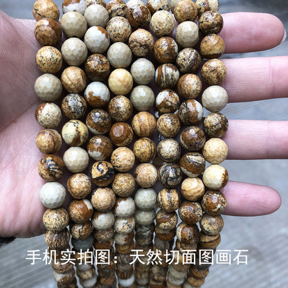 Picture stone loose beads DIY jewelry accessories beads