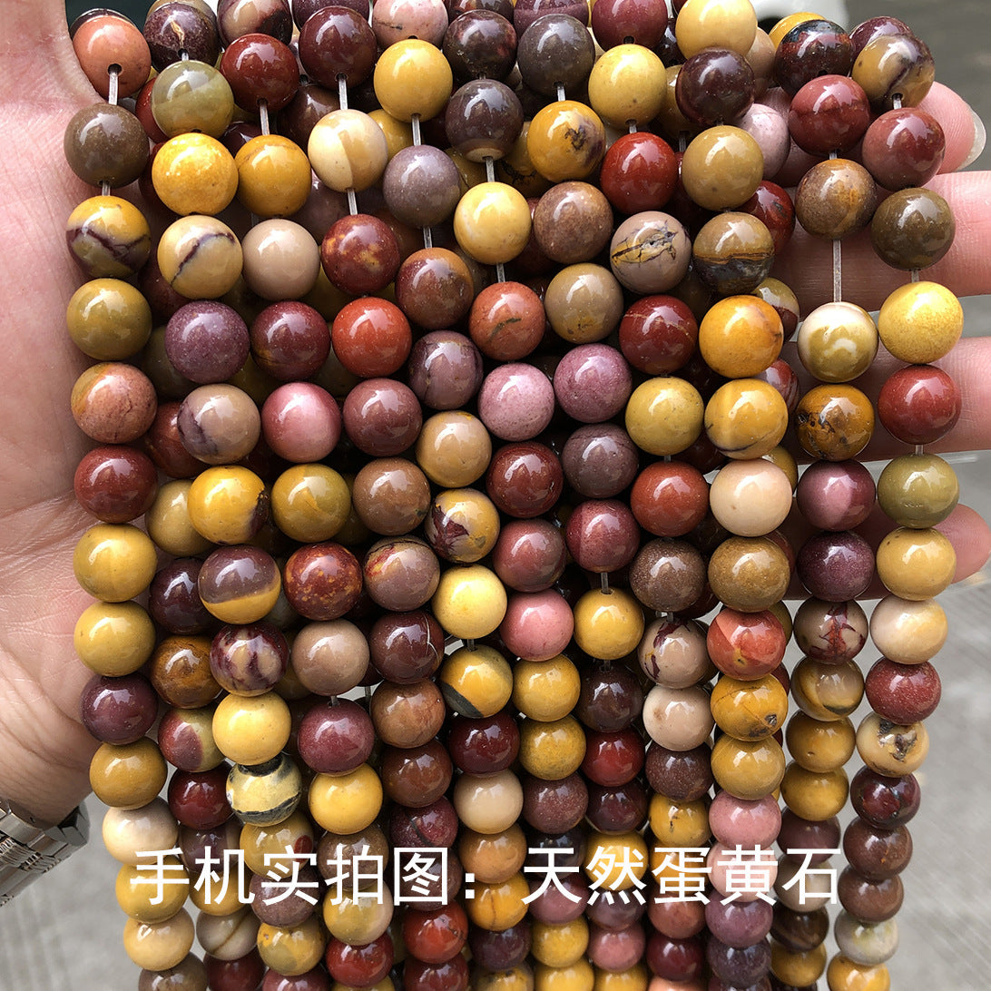 Egg yellowstone loose beads DIY jewelry accessories