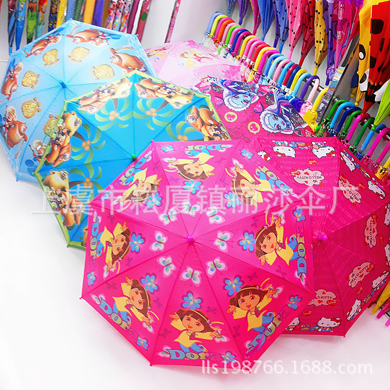 Creative Cartoon Kids Umbrella Auto 8K 50CM