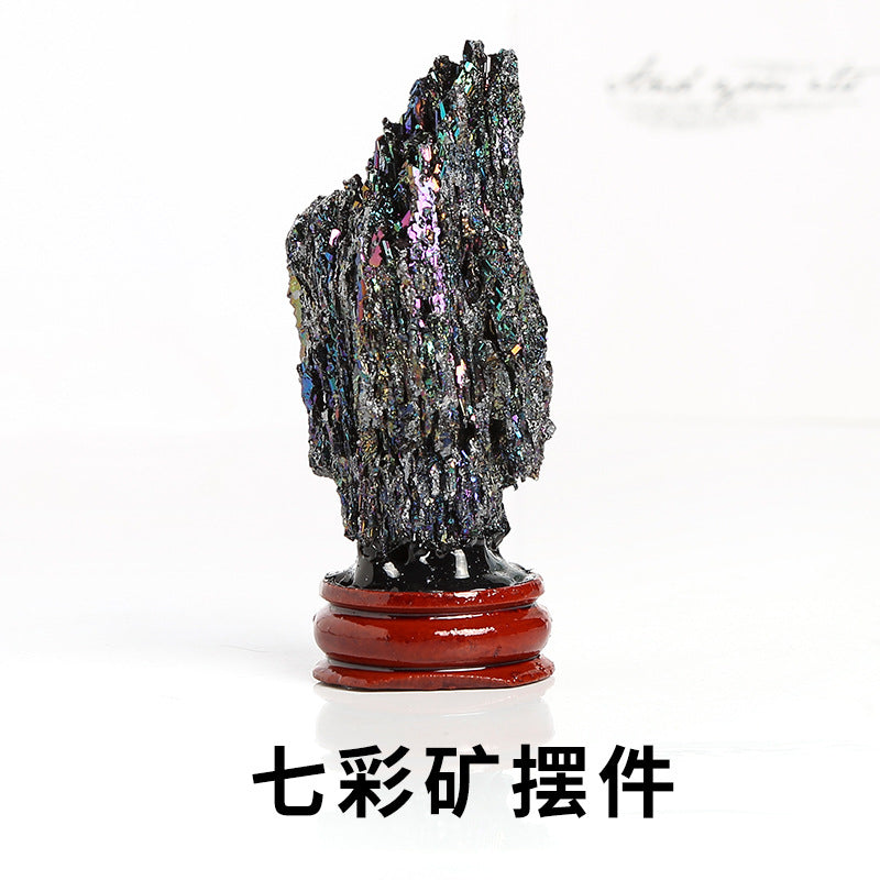 elongated stone rough stone colorful ore