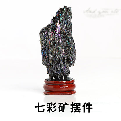 elongated stone rough stone colorful ore
