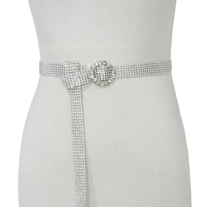 Diamond buckle waist seal PVC plastic belt