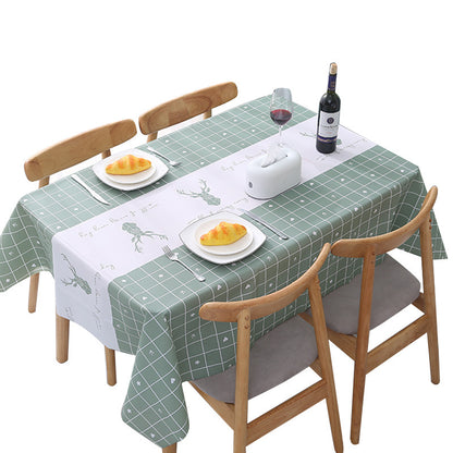 Coffee table tablecloth household plastic non-washable tablecloths