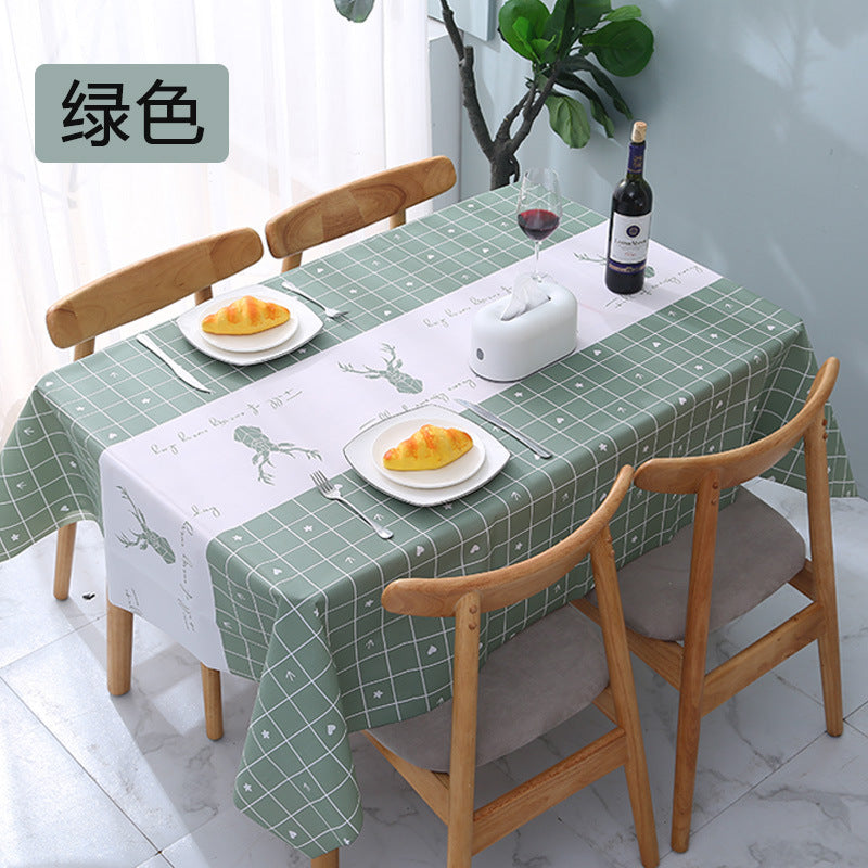 Coffee table tablecloth household plastic non-washable tablecloths