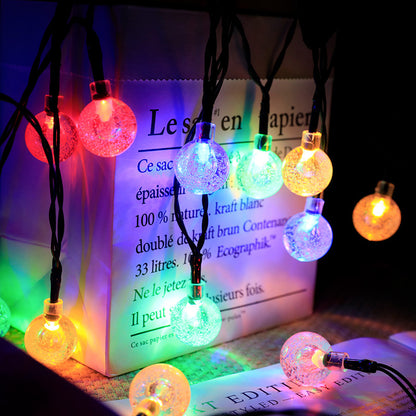 Outdoor new solar bubble ball light string