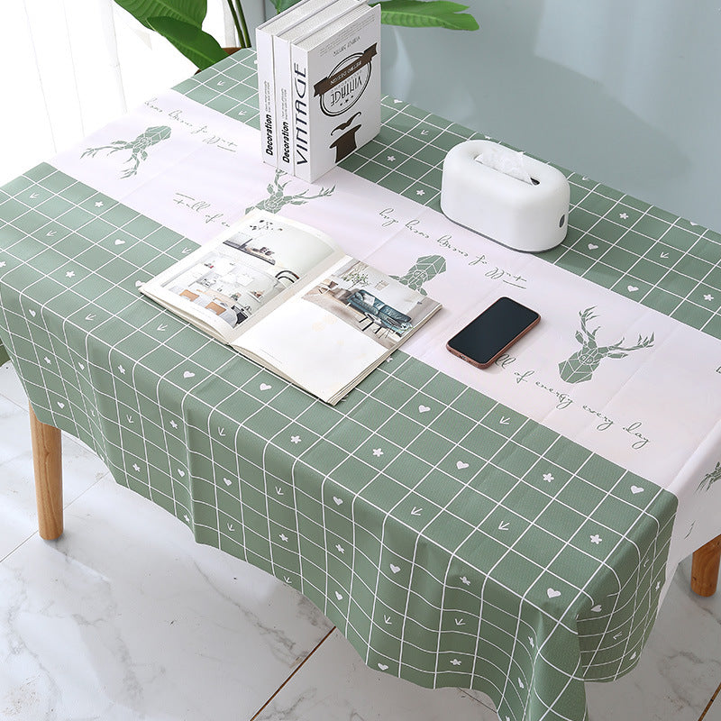 Coffee table tablecloth household plastic non-washable tablecloths