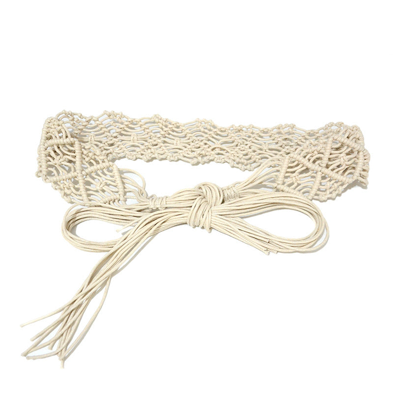 Ethnic style women's woven belt