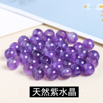 agate large hole beads DIY necklace positioning beads