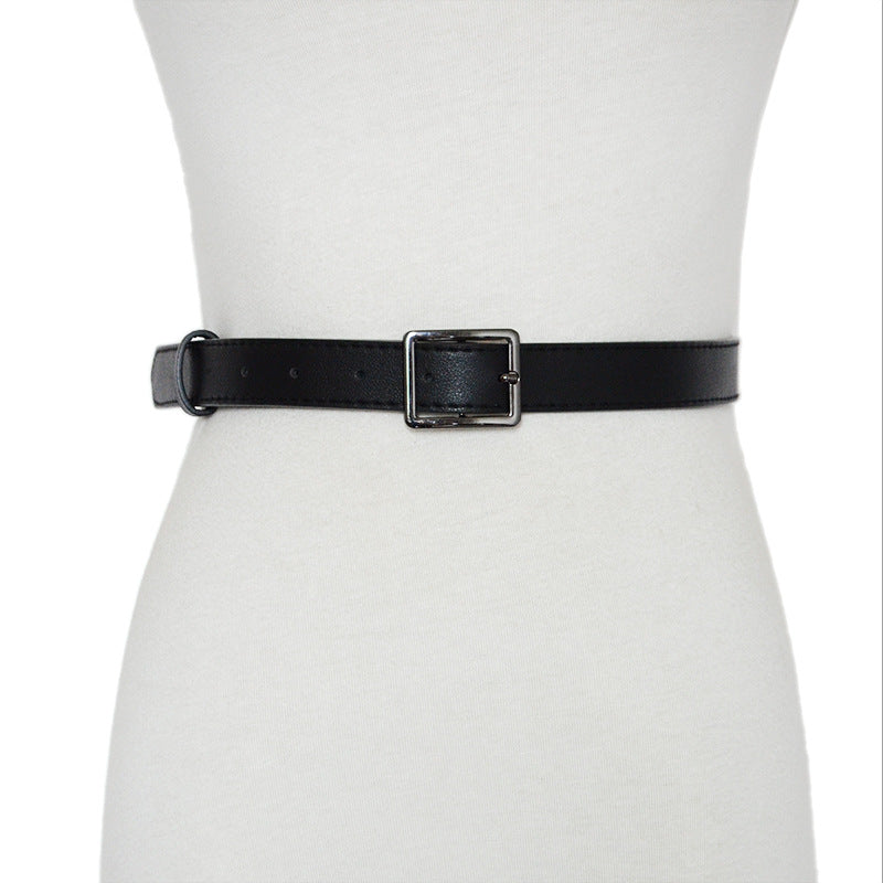 Simple pin buckle belt casual