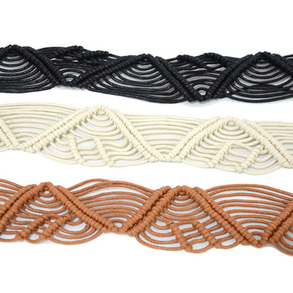 Hand woven thin waist rope in stock