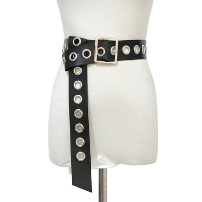 Punk style wide belt women's fashion