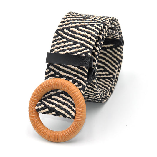 Non-porous round hole texture belt