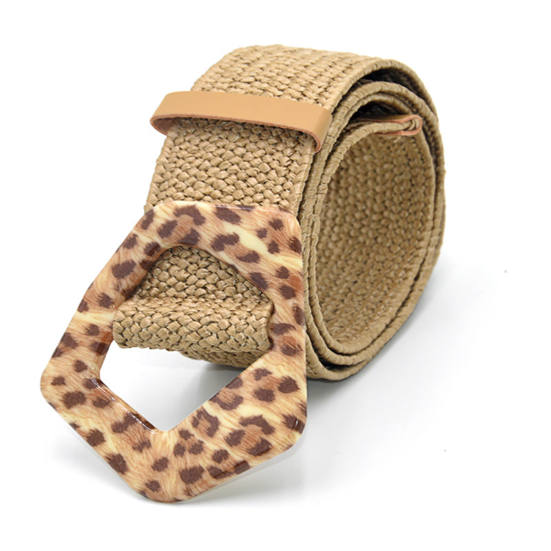 Cotton and linen woven decorative belt