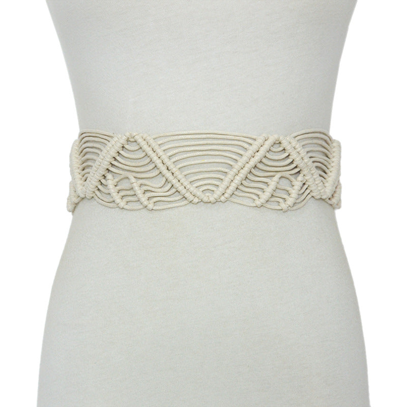 Hand woven thin waist rope in stock