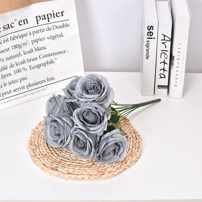 10 artificial French roses