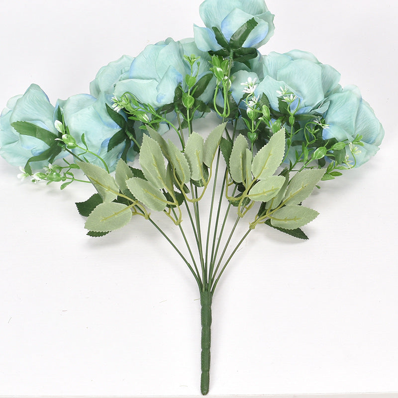 10 artificial French roses