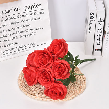 10 artificial French roses