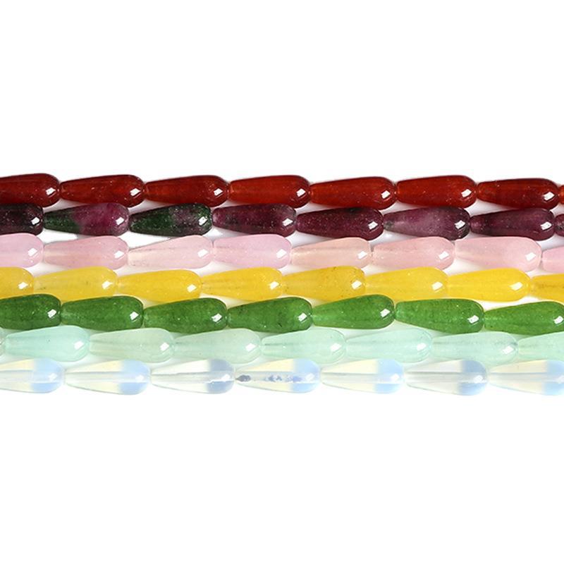 8 * 20Mm agate water drop-shaped loose beads