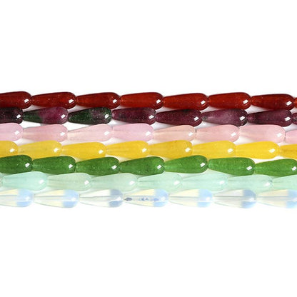 8 * 20Mm agate water drop-shaped loose beads