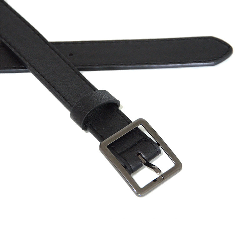 Simple pin buckle belt casual
