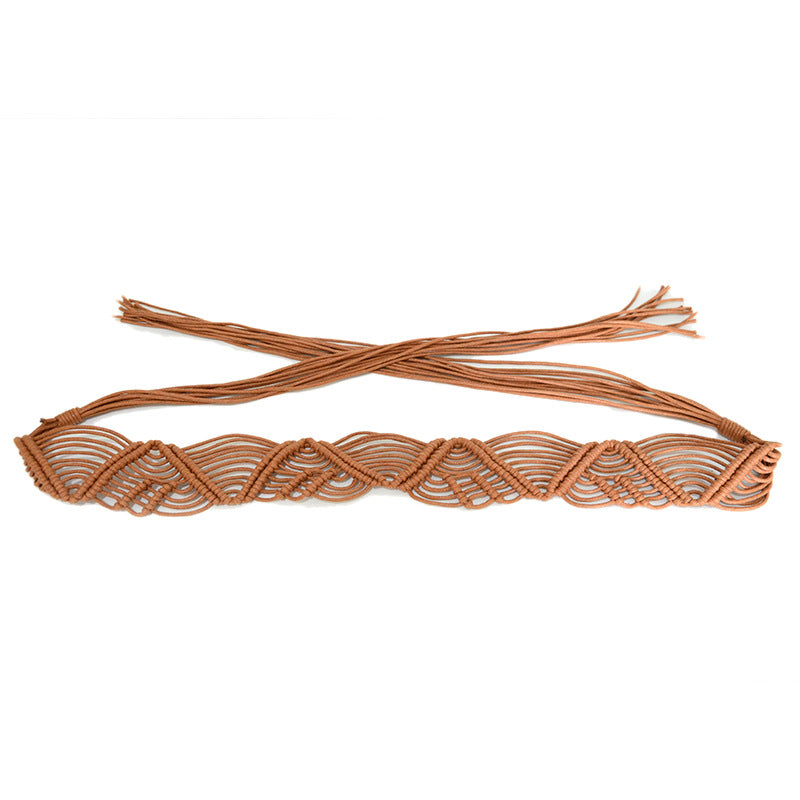 Hand woven thin waist rope in stock